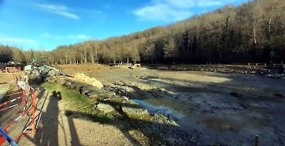 Vidange de l'étang de Rosière